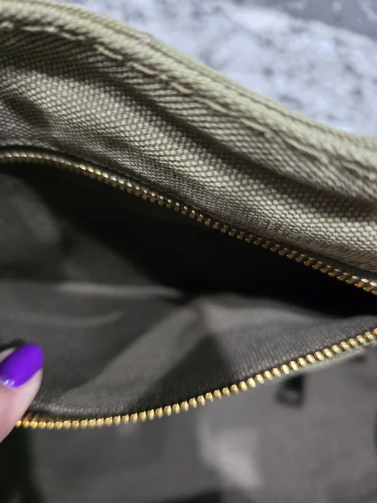 Prada Canapa (Small) In Military Geen - Picture 10 of 11